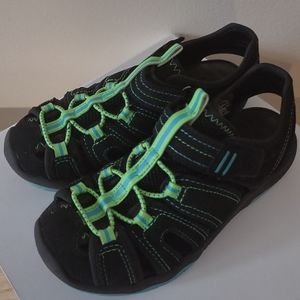 Wonder Nation Boys Size 13 Kids Black Closed Toe Adventure Sandal Shoes